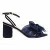 Pink Inc Secret Navy Fabric Sandals