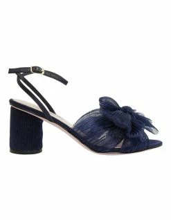Pink Inc Secret Navy Fabric Sandals