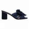 Pink Inc Surge Navy Fabric Sandals