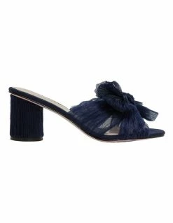 Pink Inc Surge Navy Fabric Sandals