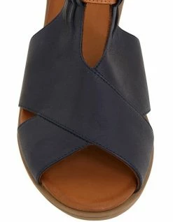 Easy Steps Laguna Navy/Cognac Glove Sandals -Deals Shoes Store 866858950 6 720x928