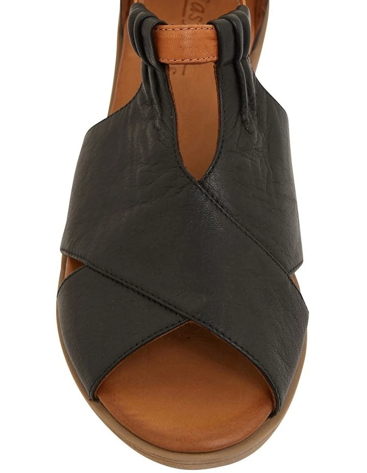 Easy Steps Laguna Black/Cognac Glove Sandals 4 Easy Steps Laguna Black/Cognac Glove Sandals - Image 4