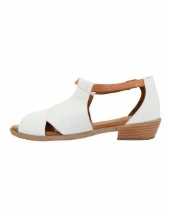 Easy Steps Laguna White/Cognac Glove Sandals -Deals Shoes Store 866859130 3 720x928