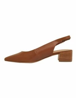 Sandler Dena Cognac Glove Heeled Shoes -Deals Shoes Store 869339620 3 720x928