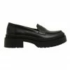 Ravella Sawyer Black Smooth Flat Shoes