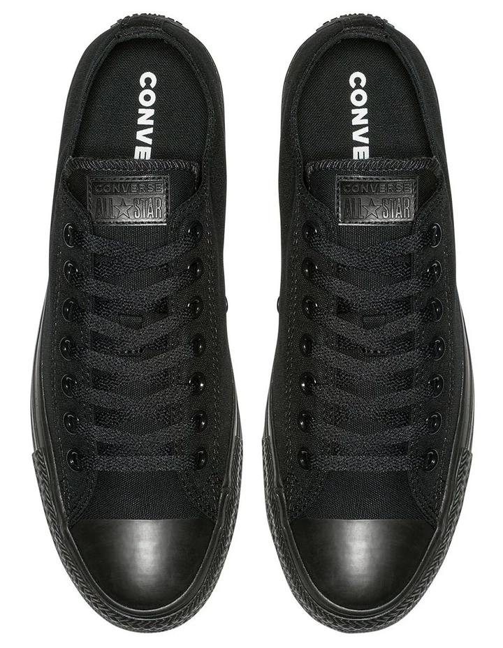Converse Chuck Taylor All Star Mono Black Low Top Sneaker 5 Converse Chuck Taylor All Star Mono Black Low Top Sneaker - Image 5