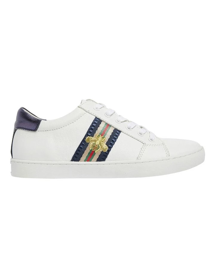 Jane Debster Belem White/Navy Nappa Sneakers 1 Jane Debster Belem White/Navy Nappa Sneakers