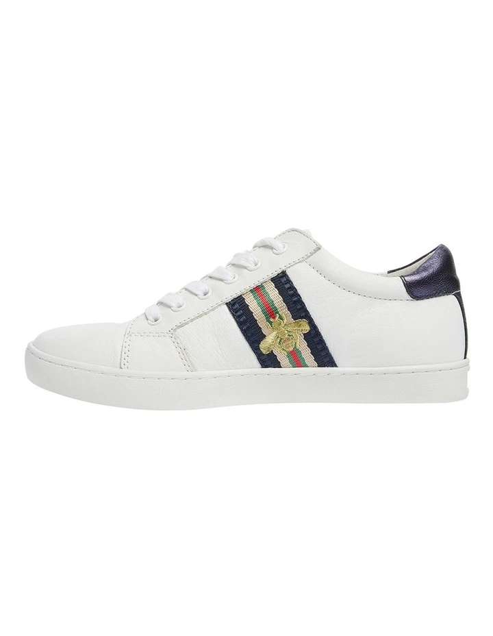 Jane Debster Belem White/Navy Nappa Sneakers 3 Jane Debster Belem White/Navy Nappa Sneakers - Image 3