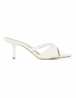 Forever New Sunny White Kitten Heel in White