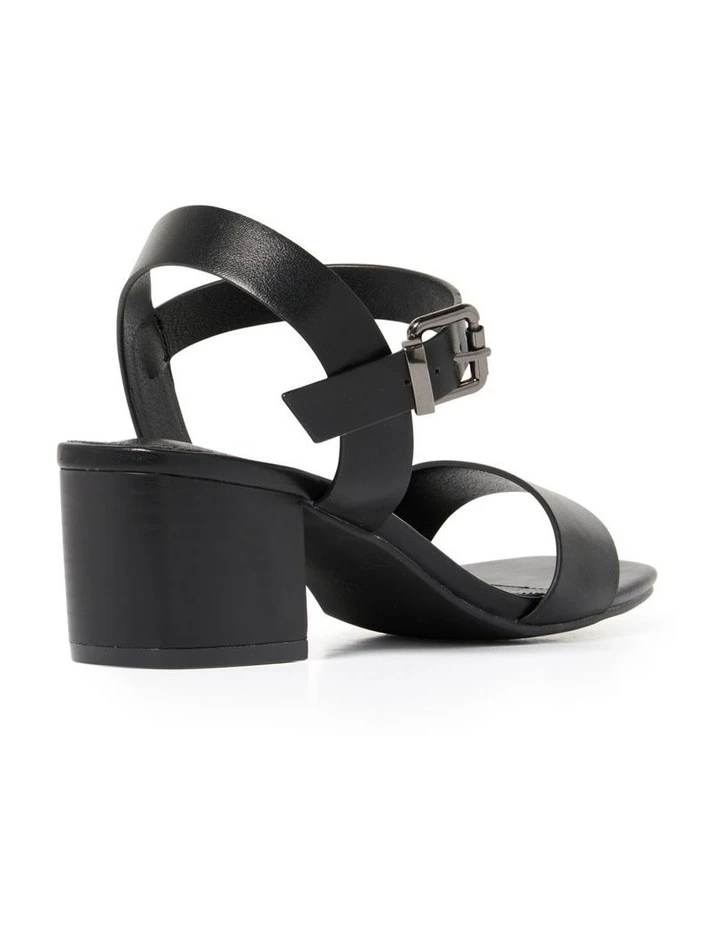 Forever New Norelle Black Block Heel Sandal 3 Forever New Norelle Black Block Heel Sandal - Image 3