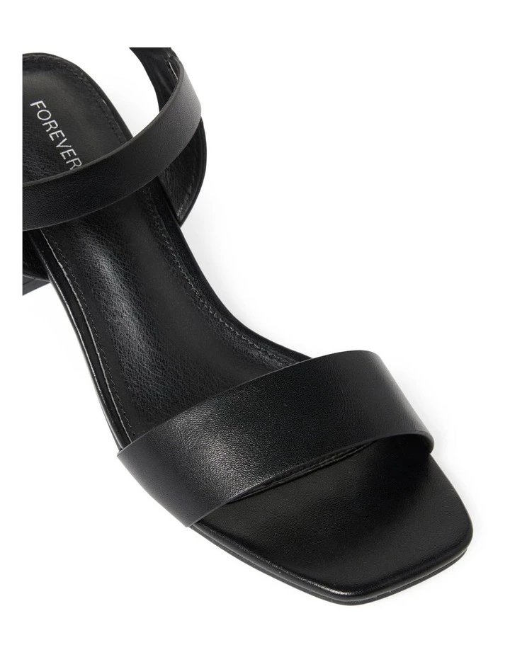 Forever New Norelle Black Block Heel Sandal 4 Forever New Norelle Black Block Heel Sandal - Image 4