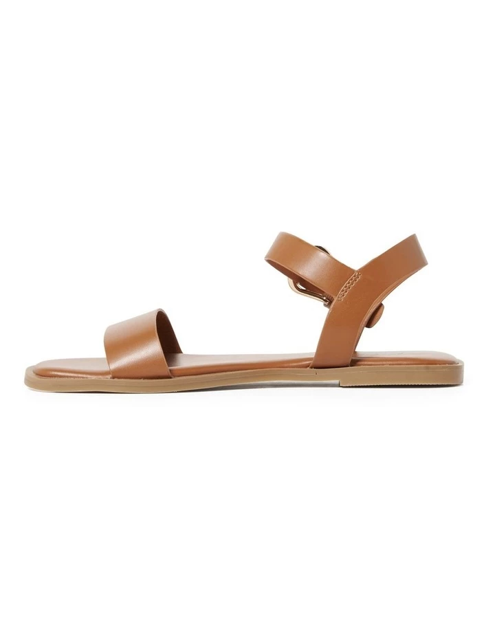 Forever New Connie Tan Flat Sandal 2 Forever New Connie Tan Flat Sandal - Image 2