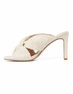 Forever New Jada Linen Knot White Mule Heel 6 Forever New Jada Linen Knot White Mule Heel -Deals Shoes Store 871390450 3 720x928