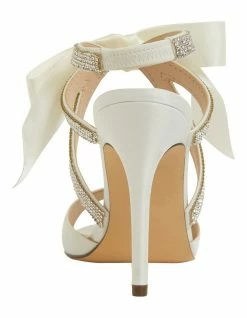 NINA Claudia Ivory Satin Sandals 11 NINA Claudia Ivory Satin Sandals -Deals Shoes Store 871763410 5 720x928
