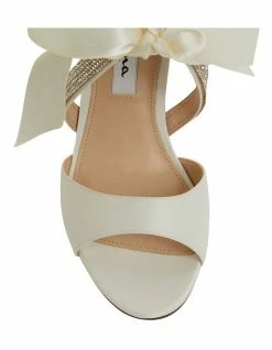 NINA Claudia Ivory Satin Sandals 12 NINA Claudia Ivory Satin Sandals -Deals Shoes Store 871763410 6 720x928