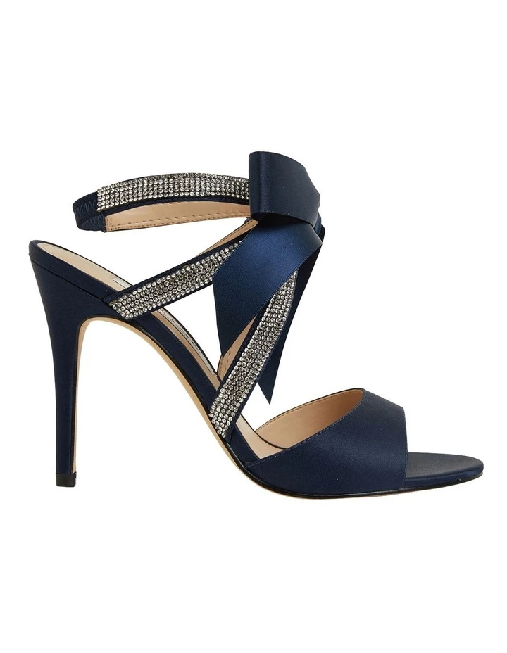 NINA Claudia New Navy Satin Sandals 1 NINA Claudia New Navy Satin Sandals
