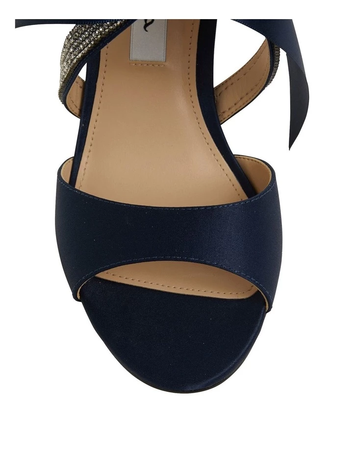 NINA Claudia New Navy Satin Sandals 6 NINA Claudia New Navy Satin Sandals - Image 6