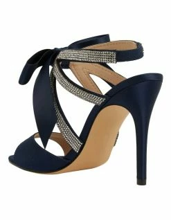 NINA Claudia New Navy Satin Sandals 13 NINA Claudia New Navy Satin Sandals -Deals Shoes Store 871763680 7 720x928