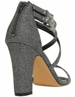NINA Shari Silver/Black Sandals -Deals Shoes Store 871763860 4 720x928