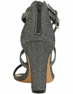 NINA Shari Silver/Black Sandals -Deals Shoes Store 871763860 5 720x928