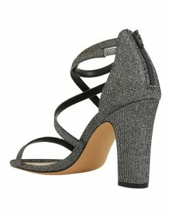 NINA Shari Silver/Black Sandals -Deals Shoes Store 871763860 7 720x928