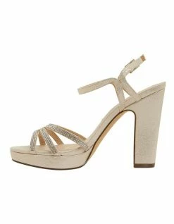 NINA Saralyn Platino Ref Suedette Sandals -Deals Shoes Store 871764220 3 720x928