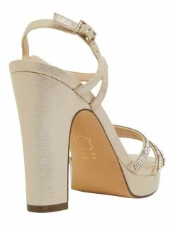 NINA Saralyn Platino Ref Suedette Sandals -Deals Shoes Store 871764220 4 720x928