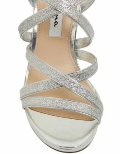 NINA Reatha Silver Glitter Sandals -Deals Shoes Store 871764670 6 720x928