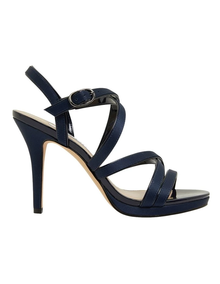 NINA Reatha New Navy Satin Sandals 1 NINA Reatha New Navy Satin Sandals