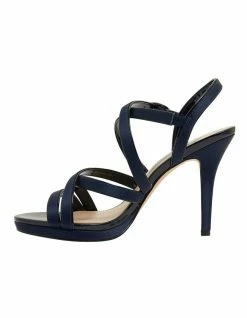 NINA Reatha New Navy Satin Sandals 9 NINA Reatha New Navy Satin Sandals -Deals Shoes Store 871764760 3 720x928