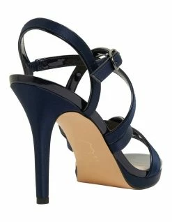 NINA Reatha New Navy Satin Sandals 10 NINA Reatha New Navy Satin Sandals -Deals Shoes Store 871764760 4 720x928