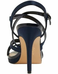 NINA Reatha New Navy Satin Sandals 11 NINA Reatha New Navy Satin Sandals -Deals Shoes Store 871764760 5 720x928