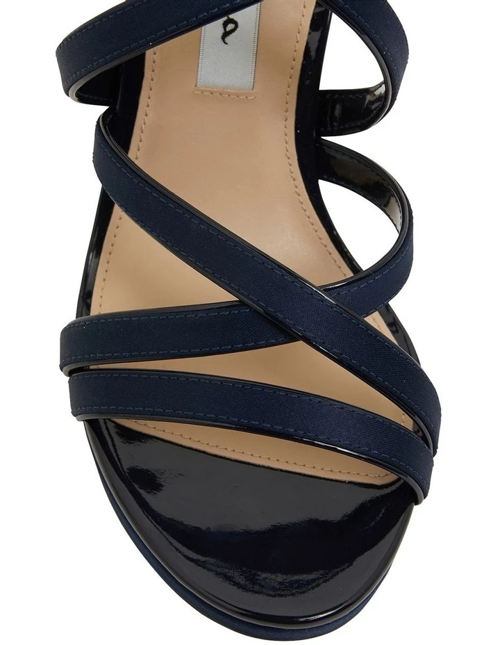 NINA Reatha New Navy Satin Sandals 6 NINA Reatha New Navy Satin Sandals - Image 6