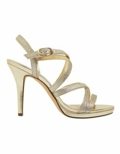 NINA Reatha Platino Glitter Sandals