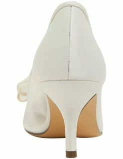 NINA Brite Ivory Satin Heeled Shoes -Deals Shoes Store 871765120 5 720x928