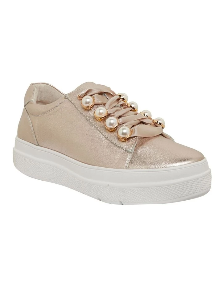 Jane Debster Bant Soft Gold Metallic Sneakers 2 Jane Debster Bant Soft Gold Metallic Sneakers - Image 2
