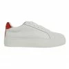 Sandler Frenzy White/Red Metallic Sneakers