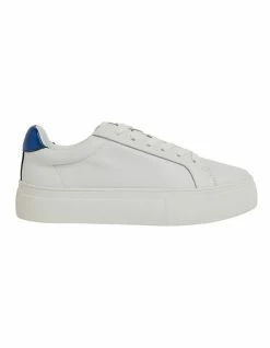 Sandler Frenzy White/Navy Metallic Sneakers