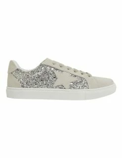 Sandler Sparkle Silver Glitter Multi Sneakers