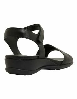 Wide Steps Camden Black Glove Sandals -Deals Shoes Store 872807050 4 720x928