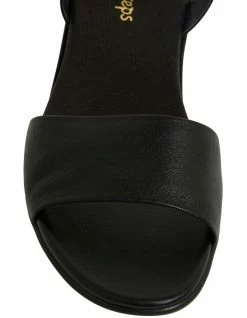 Wide Steps Camden Black Glove Sandals -Deals Shoes Store 872807050 6 720x928