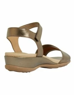 Wide Steps Camden Pewter Metallic Sandals -Deals Shoes Store 872807410 4 720x928