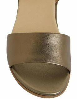 Wide Steps Camden Pewter Metallic Sandals -Deals Shoes Store 872807410 6 720x928