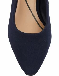 Easy Steps Aiken Navy Fabric Heeled Shoes -Deals Shoes Store 872810380 6 720x928