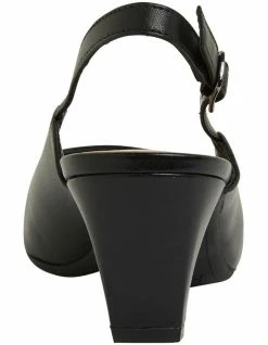 Easy Steps Agatha Black Glove Heeled Shoes -Deals Shoes Store 872810650 5 720x928