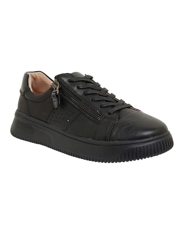 Wide Steps Novella Black/Black Patent Sneakers 2 Wide Steps Novella Black/Black Patent Sneakers - Image 2