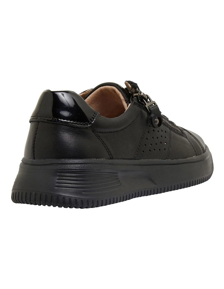 Wide Steps Novella Black/Black Patent Sneakers 4 Wide Steps Novella Black/Black Patent Sneakers - Image 4