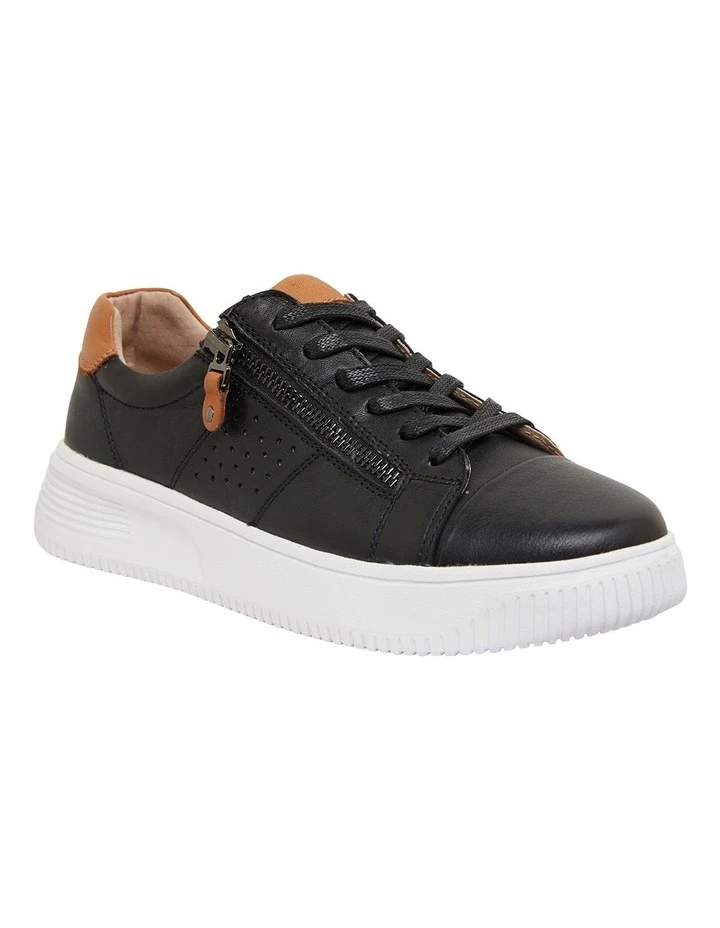 Wide Steps Novella Black/Tan Glove Sneakers 2 Wide Steps Novella Black/Tan Glove Sneakers - Image 2