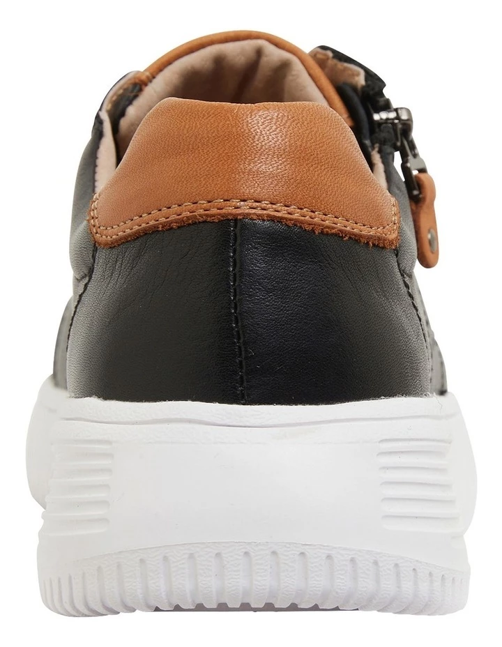 Wide Steps Novella Black/Tan Glove Sneakers 5 Wide Steps Novella Black/Tan Glove Sneakers - Image 5