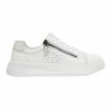 Wide Steps Novella White/Silver Glove Sneakers